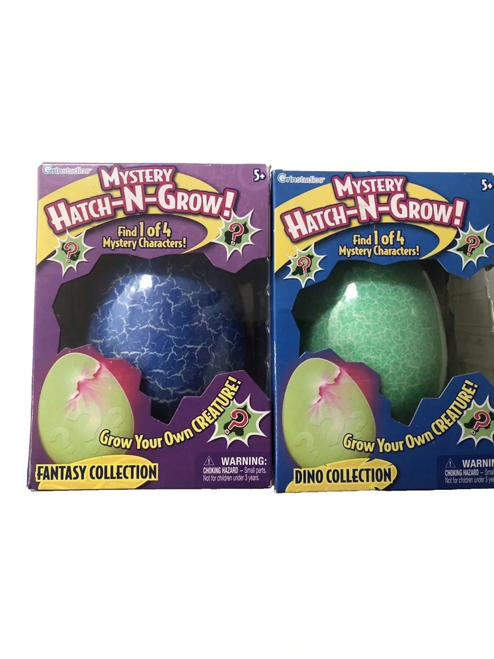 2 Pack Mystery Hatch-N-Grow Toy Eggs Bundle Dino & Fantasy New Dinosaurs Fantasy